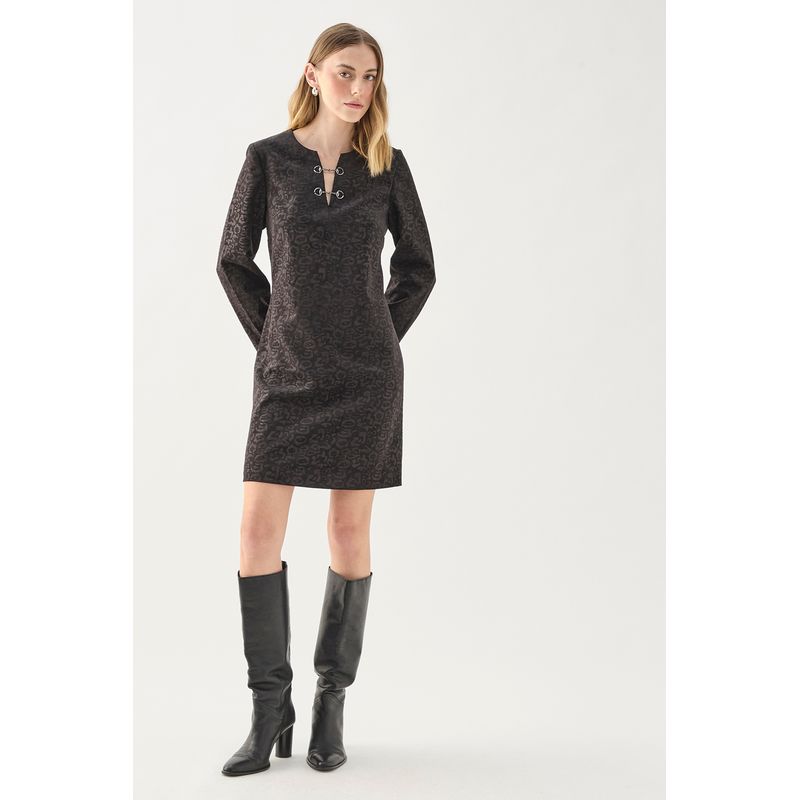 ASH - Vestido Corto Gris Marengo Mujer Ash.-