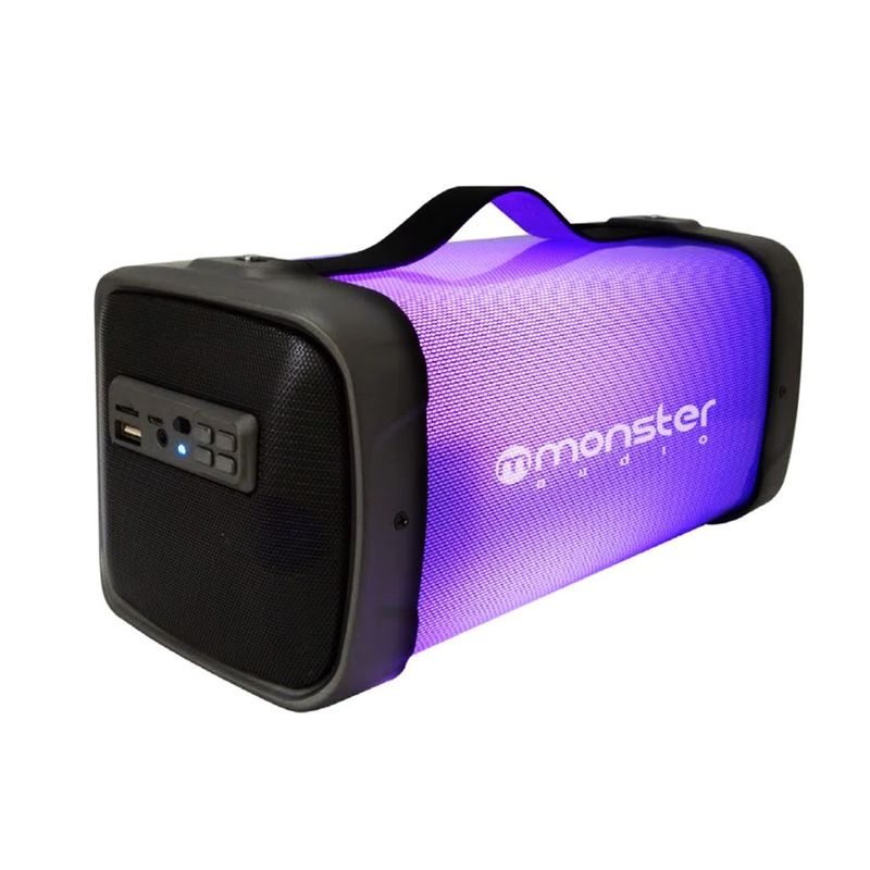 MONSTER AUDIO - Parlante Portátil Monster Audio MX530BK Retro Iluminado RGB