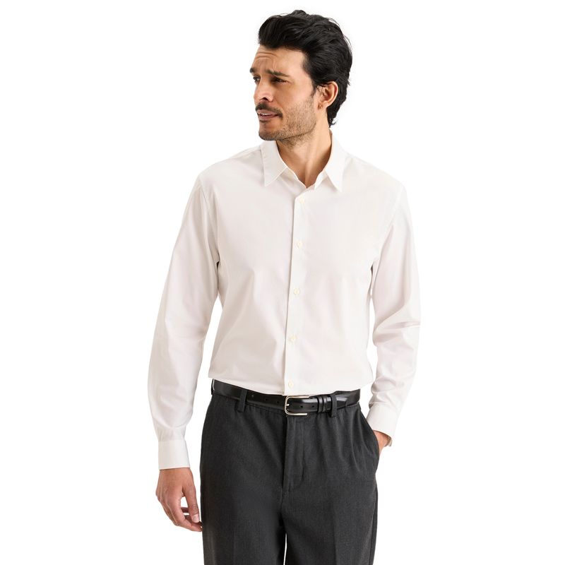 DOCKERS - Camisa Hombre Workday Classic Fit Blanca Dockers