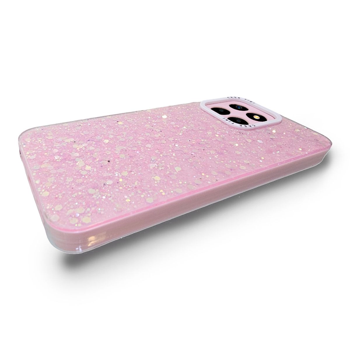 GENERICO - CARCASA PARA HONOR X6X6SX8 5G GLITTER CON POP SOCKET COLOR ROSA