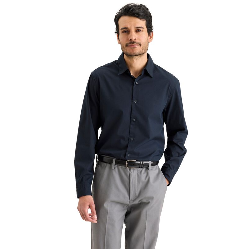 DOCKERS - Camisa Hombre Workday Classic Fit Negra Dockers