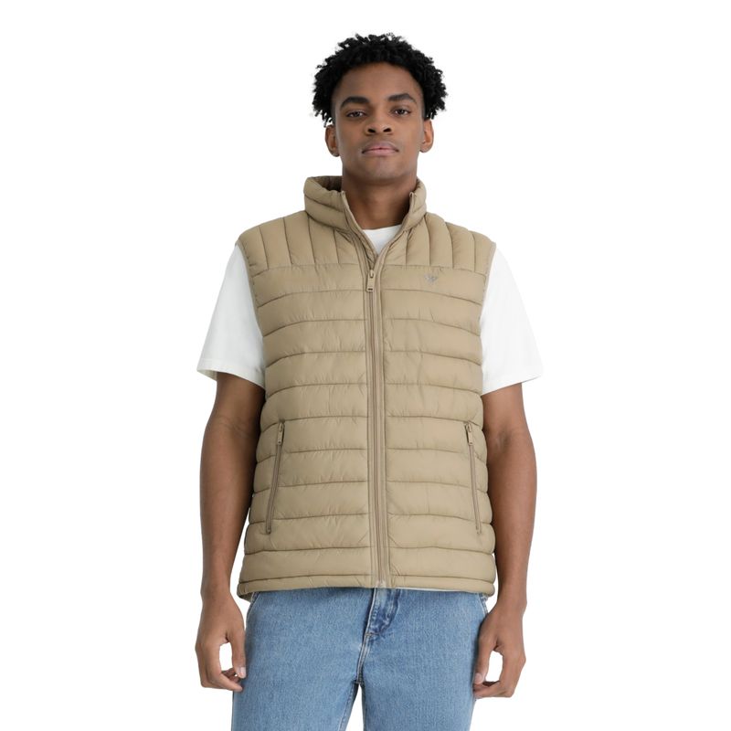 DOCKERS - Parka Sin Mangas Packable Regular Fit Khaki Dockers