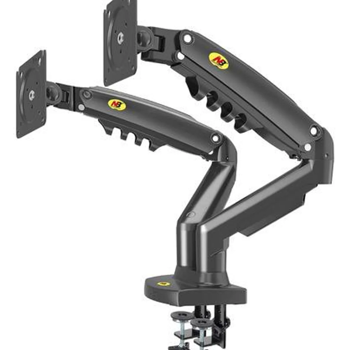 GENERICO - Soporte Ergonómico para Mesa con 2 Brazos para Monitores de 17-27&apos&apos
