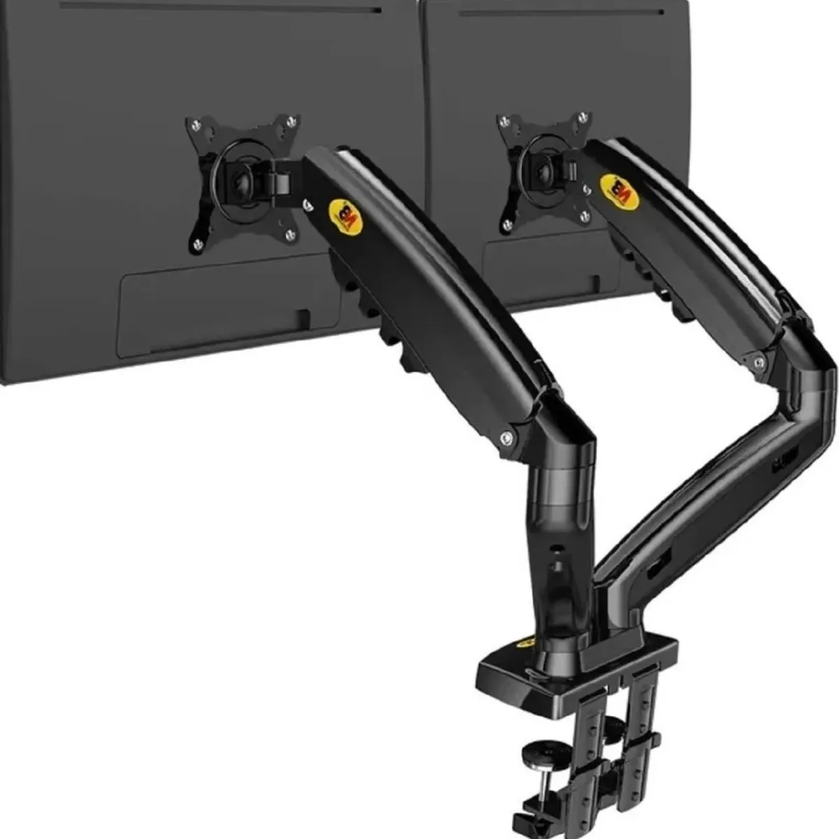 GENERICO - Soporte Doble Pata para Monitor de 17 a 27 Pulgadas Color Negro