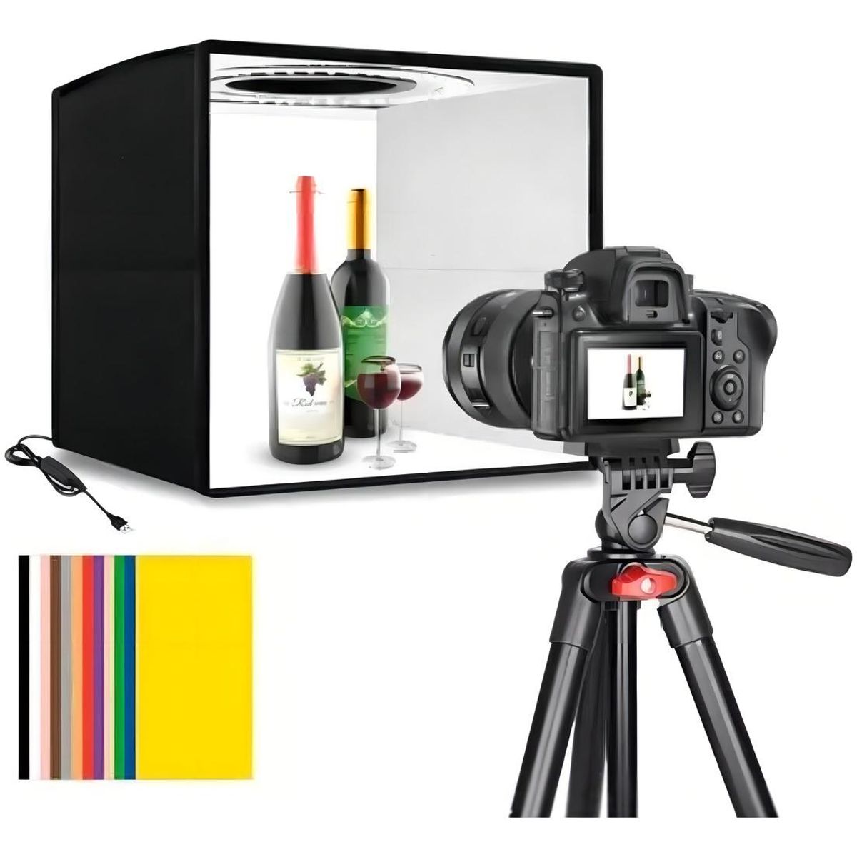 GENERICO - Estudio Fotográfico Portátil 40x40 cm - Caja de Luz Profesional