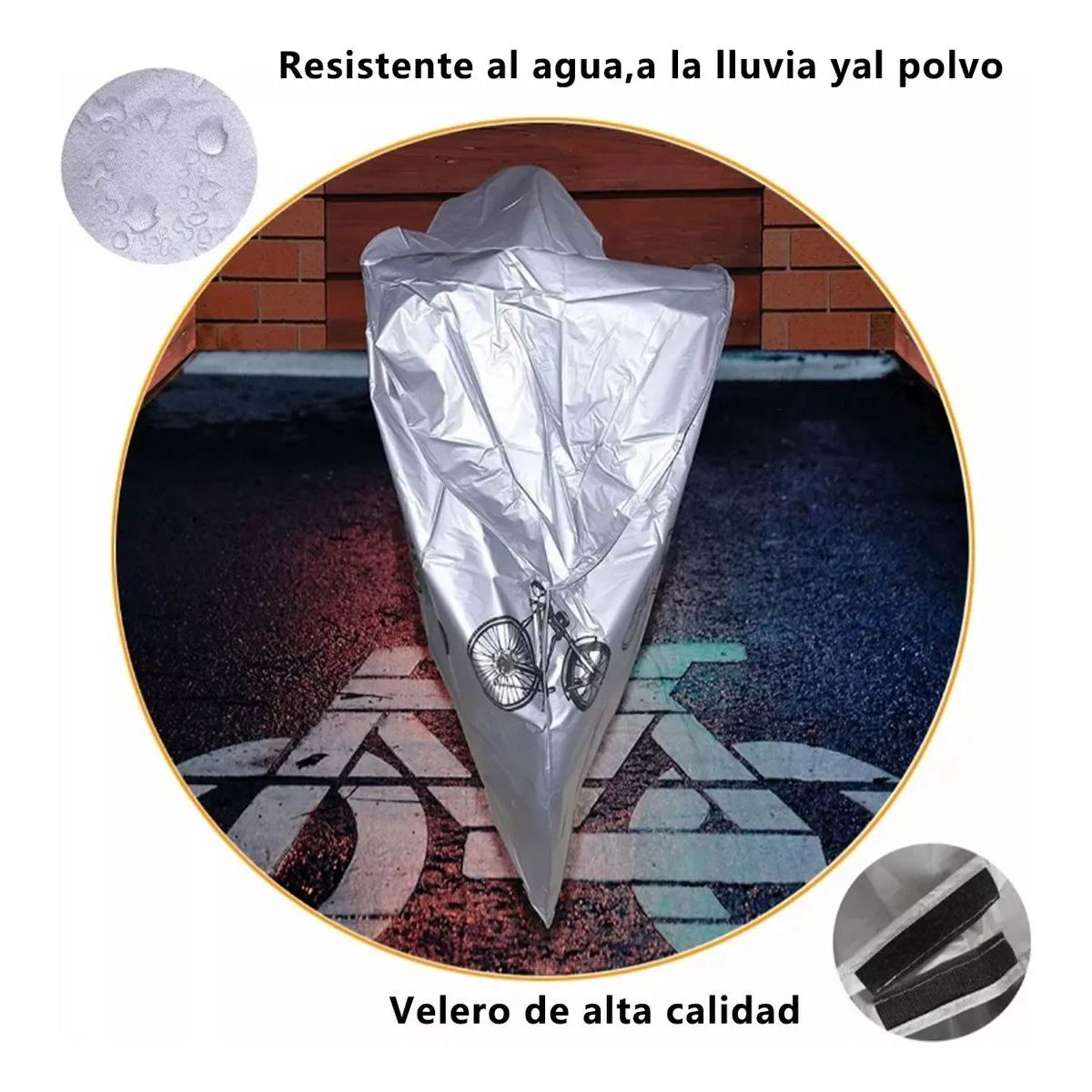 MOVI - Funda Para Moto Bicicleta Cubierta Impermeable para Lluvia