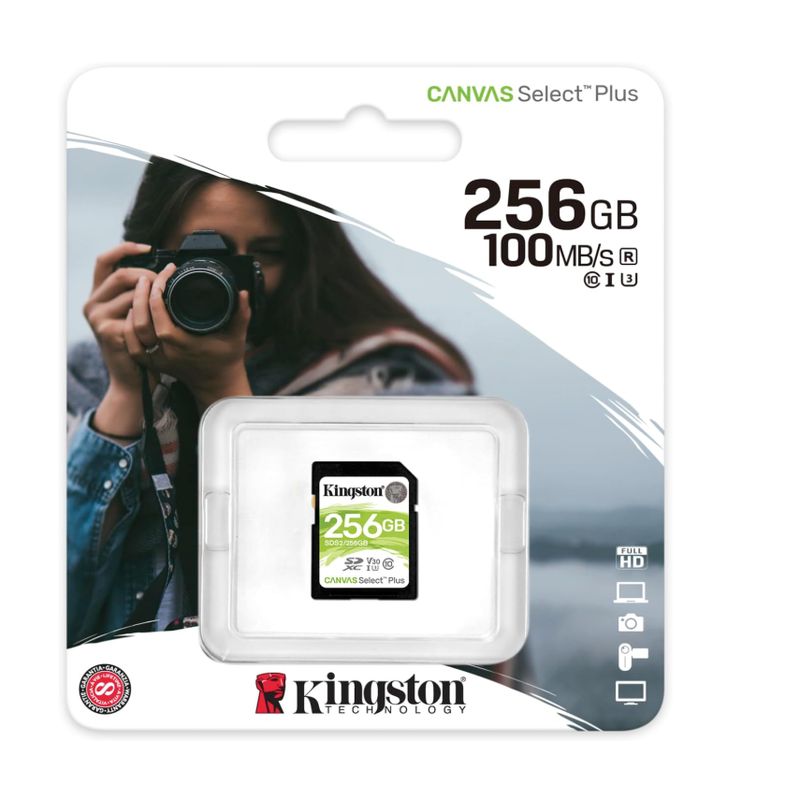 KINGSTON - Memoria Flash 256 GB - Kingston Canvas Select Plus