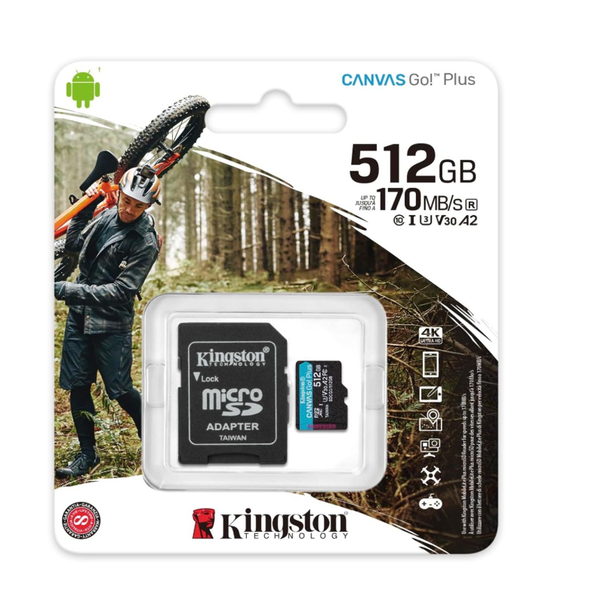KINGSTON - Memoria Flash 512 Gb - Kingston Canvas Go! Plus