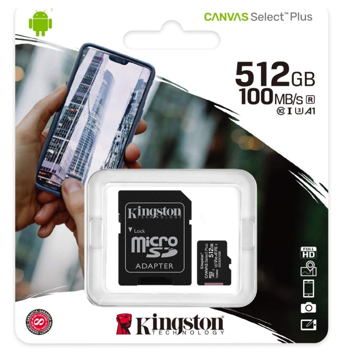 KINGSTON - Memoria Flash 512 Gb - Kingston Canvas Select Plus