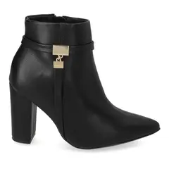 VIZZANO - BOTINES MUJER TACO CUADRADO 10 CM NEGRO