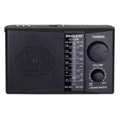 PHILCO - Radio Portátil IC-18R AM/FM /usb/sd Bluetooth