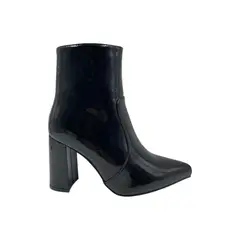 HERIEL - Botín Negro Taco Charol Mujer