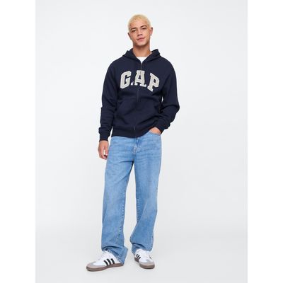 Imagen 2 del producto Polerón Hombre Logo Con Cierre Azul Marino