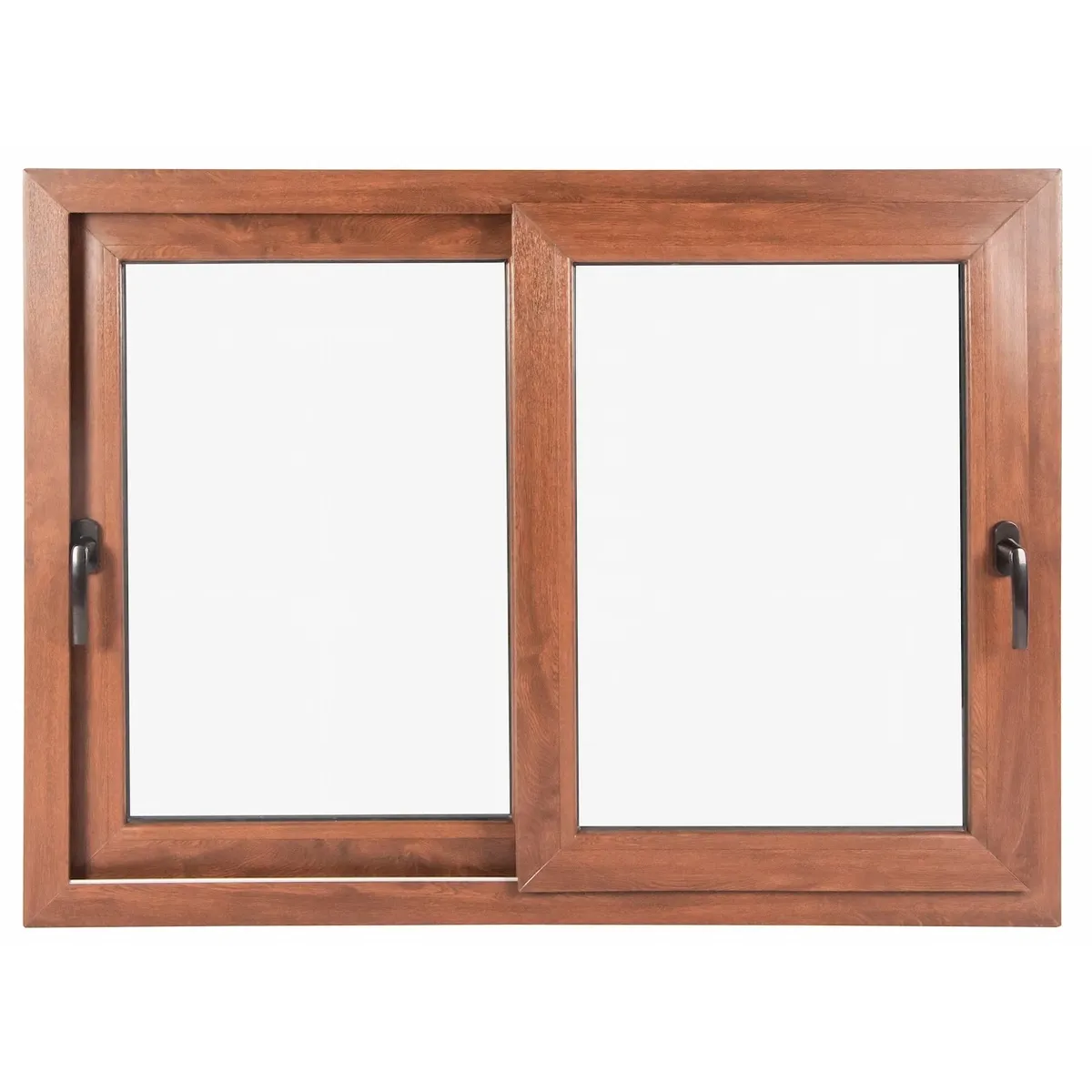 Ventana Corredera 100x100 cm Termopanel PVC Nogal, marca GENERICO - Foto Principal