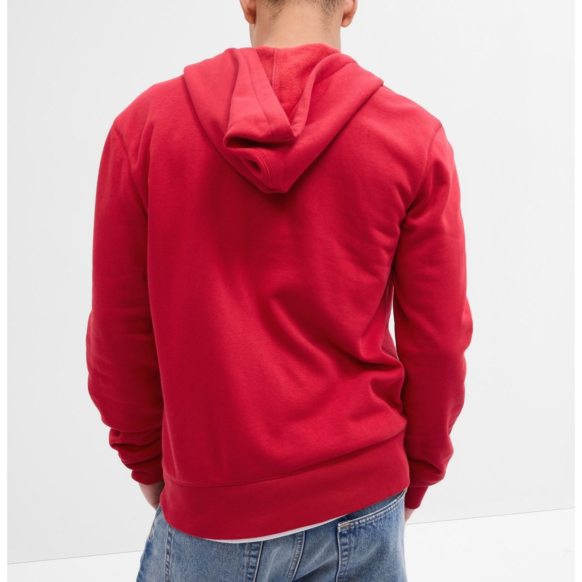 GAP - Polerón Hombre Logo Con Cierre Rojo GAP