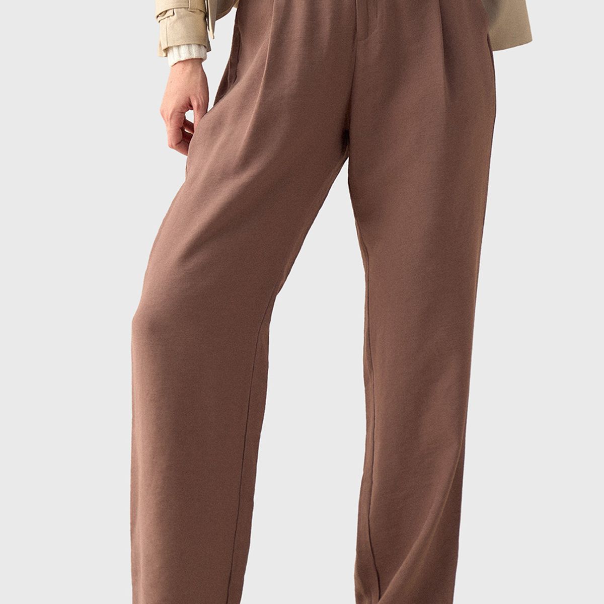 ESPRIT - Pantalón Pierna Recta Con Pinzas Mujer Esprit ESPRIT