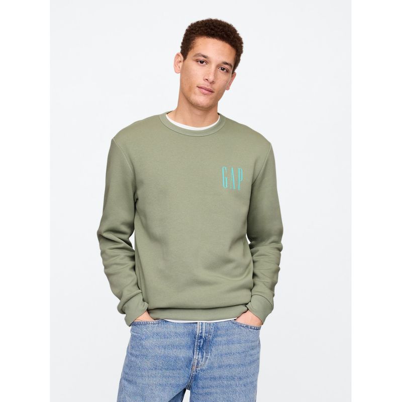 GAP - Polerón Hombre Logo Sin Cierre Verde GAP