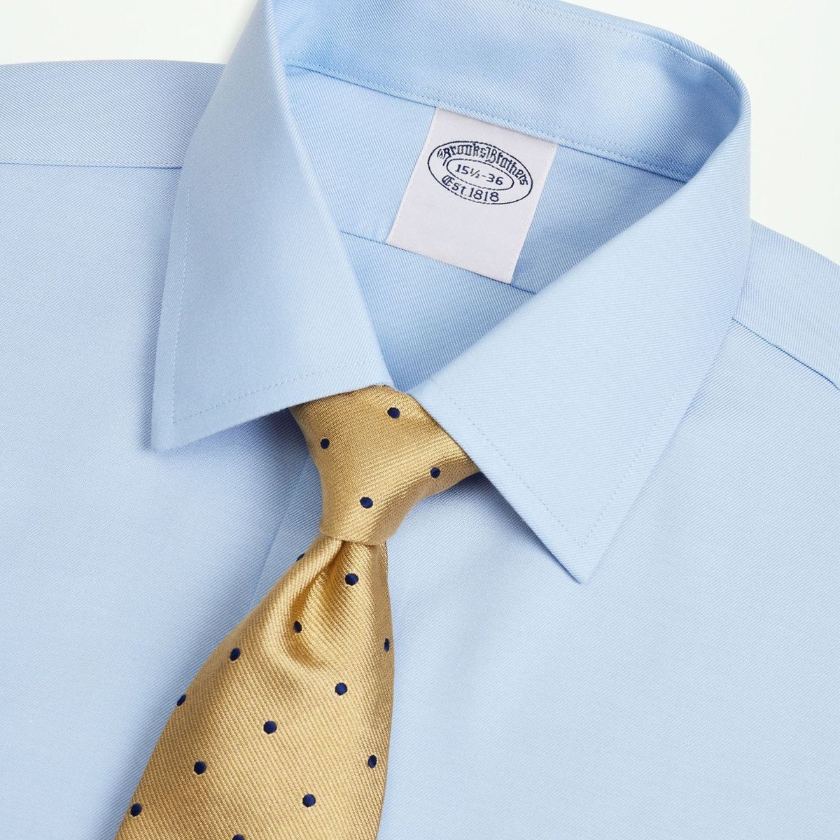 BROOKS BROTHERS - Camisa Hombre Ds Og Ni Stwl Ain Dbb Ff Np Regular Celeste Brooks Brothers