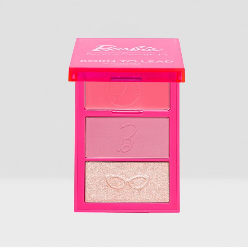 BEAUTY CREATIONS - TRIO RUBOR E ILUMINADOR BEAUTY CREATIONS BARBIE BORN TO LED