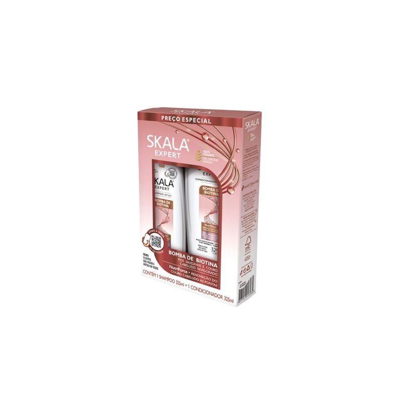 SKALA - Kit Skala Shampoo Y Acondicionador Bomba De Biotina 650ml  Vitalidad