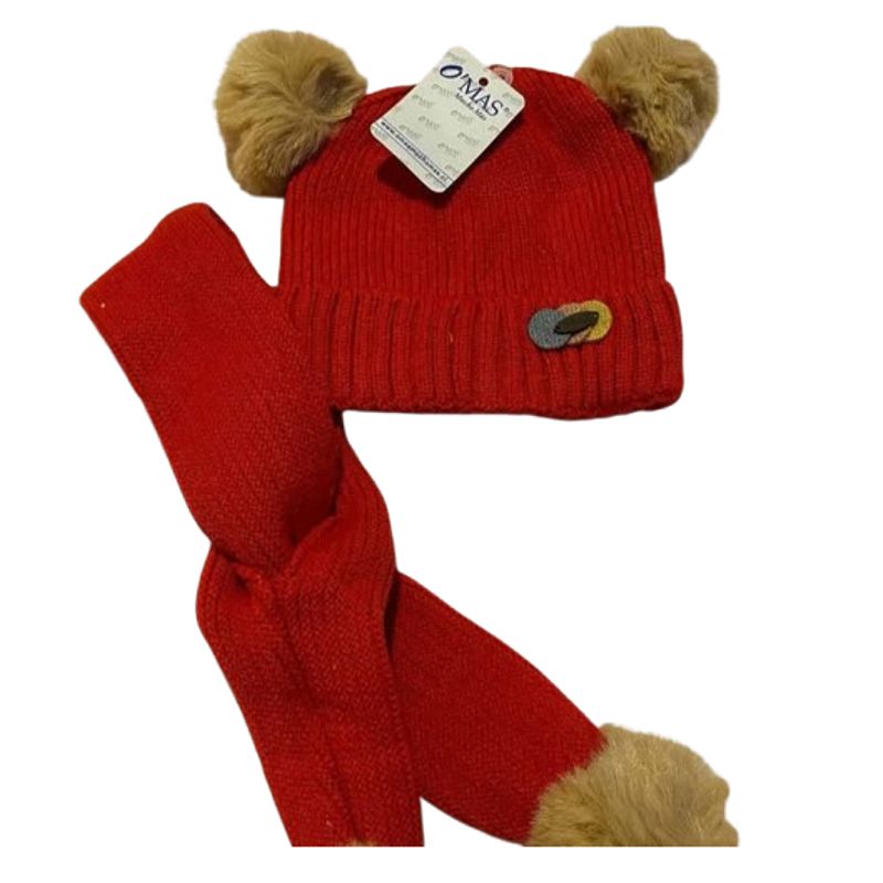 GENERICO - Set gorro y cuello para bebe 1 año a 3 años