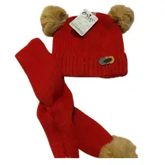 GENERICO - Set gorro y cuello para bebe 1 año a 3 años
