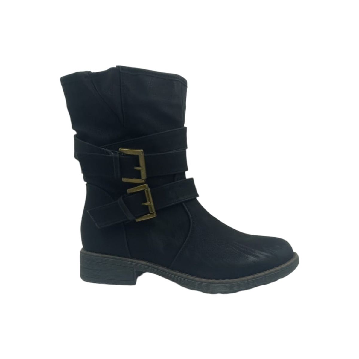 HERIEL - Bota Negra Baja Mujer.