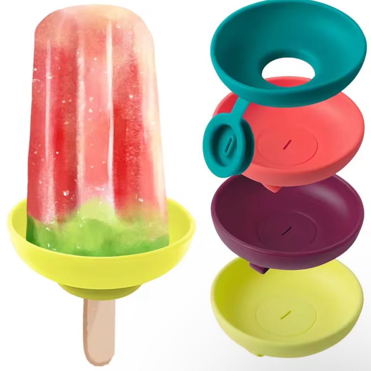 GENERICO - Soporte de silicona antigoteo para paletas