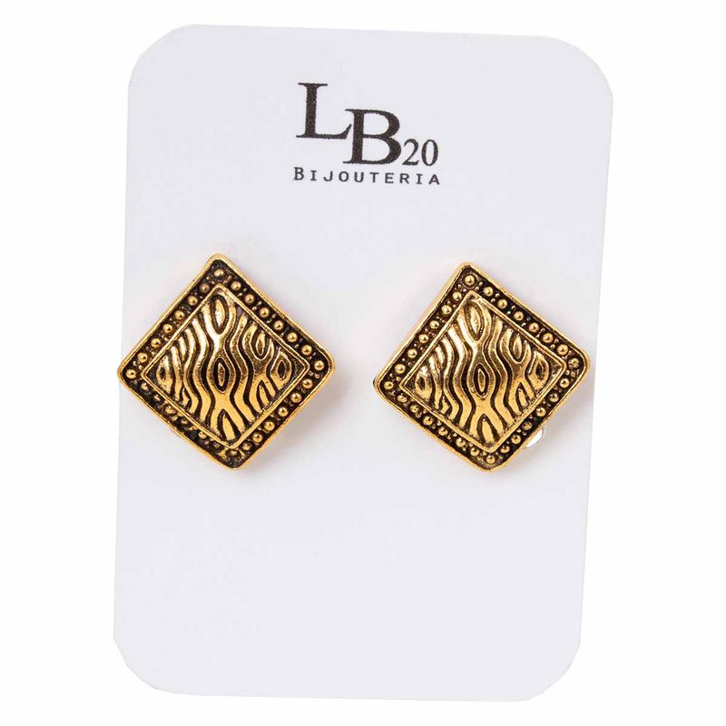 BIJOUTERIA LB20 SPA - Aros Clip Diseño 50 - Dorado