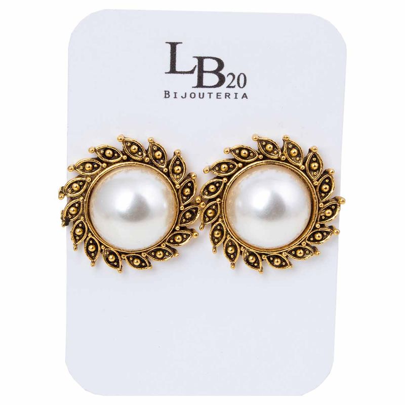 BIJOUTERIA LB20 SPA - Aros Clip Diseño 43 - Dorado