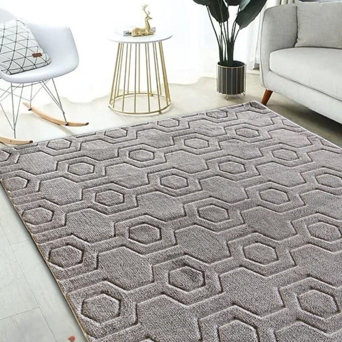 GENERICO - ALFOMBRAS GRUESAS TIPO JACQUARDS ANTIDESLIZANTES DE ALGODON