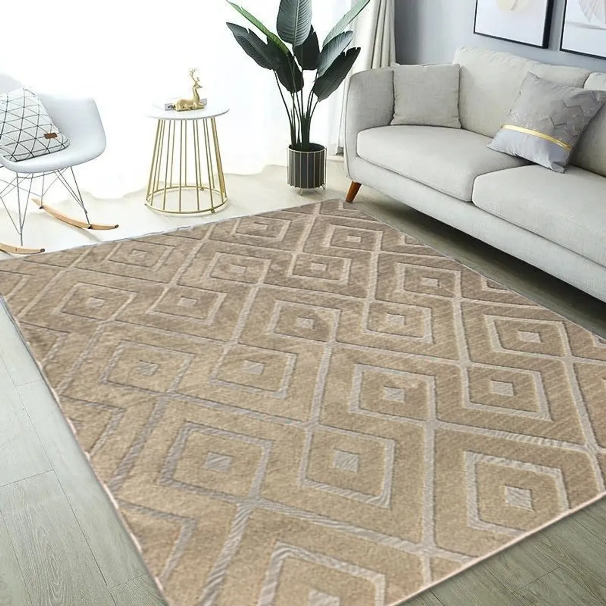 GENERICO - ALFOMBRAS GRUESAS TIPO JACQUARDS ANTIDESLIZANTES DE ALGODON