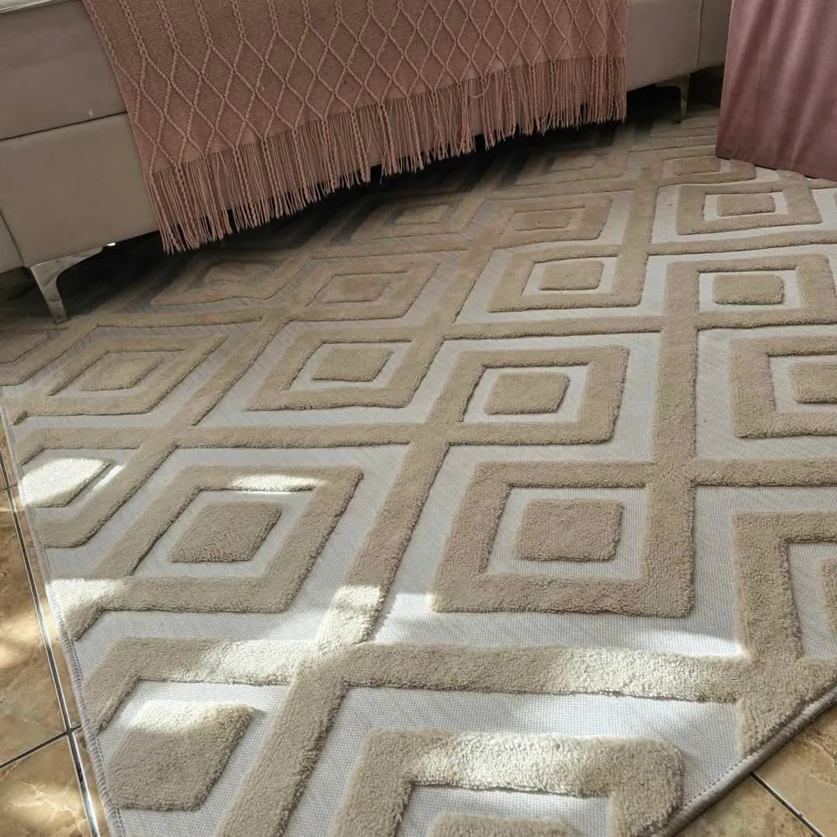 GENERICO - ALFOMBRAS GRUESAS TIPO JACQUARDS ANTIDESLIZANTES DE ALGODON