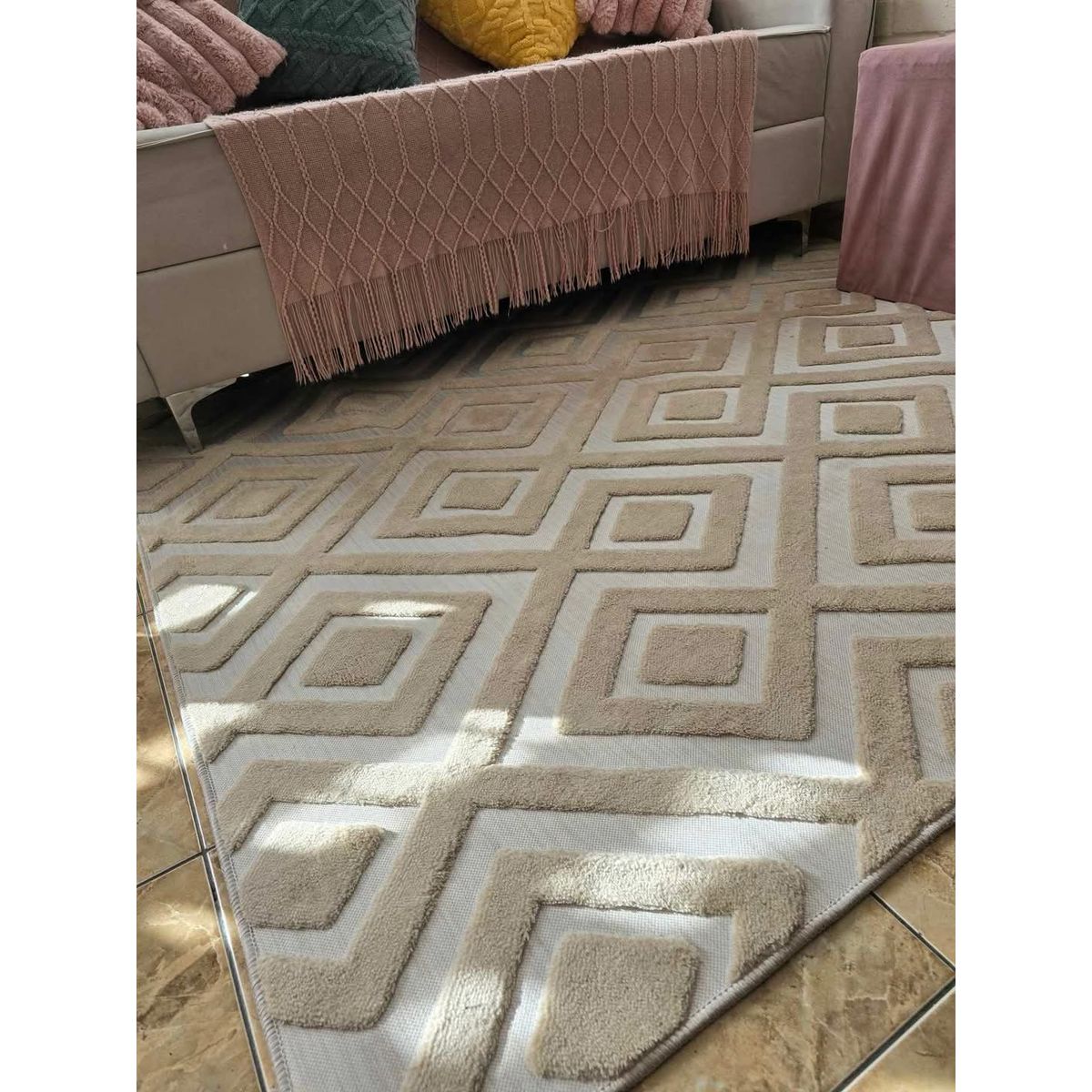 GENERICO - ALFOMBRAS GRUESAS TIPO JACQUARDS ANTIDESLIZANTES DE ALGODON