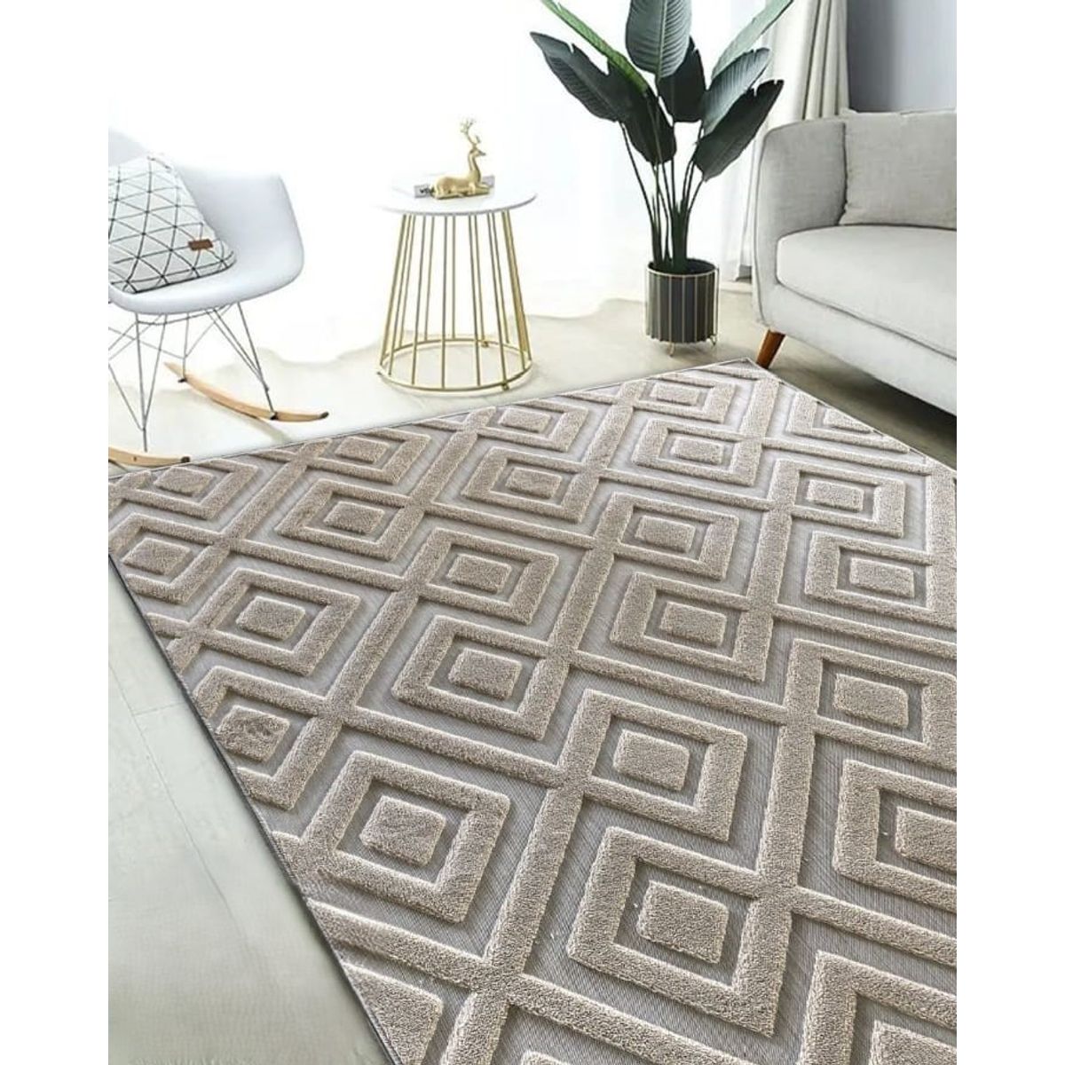 GENERICO - ALFOMBRAS GRUESAS TIPO JACQUARDS ANTIDESLIZANTES DE ALGODON