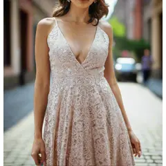 ARRAKASTA - Vestido de encaje S-M y L