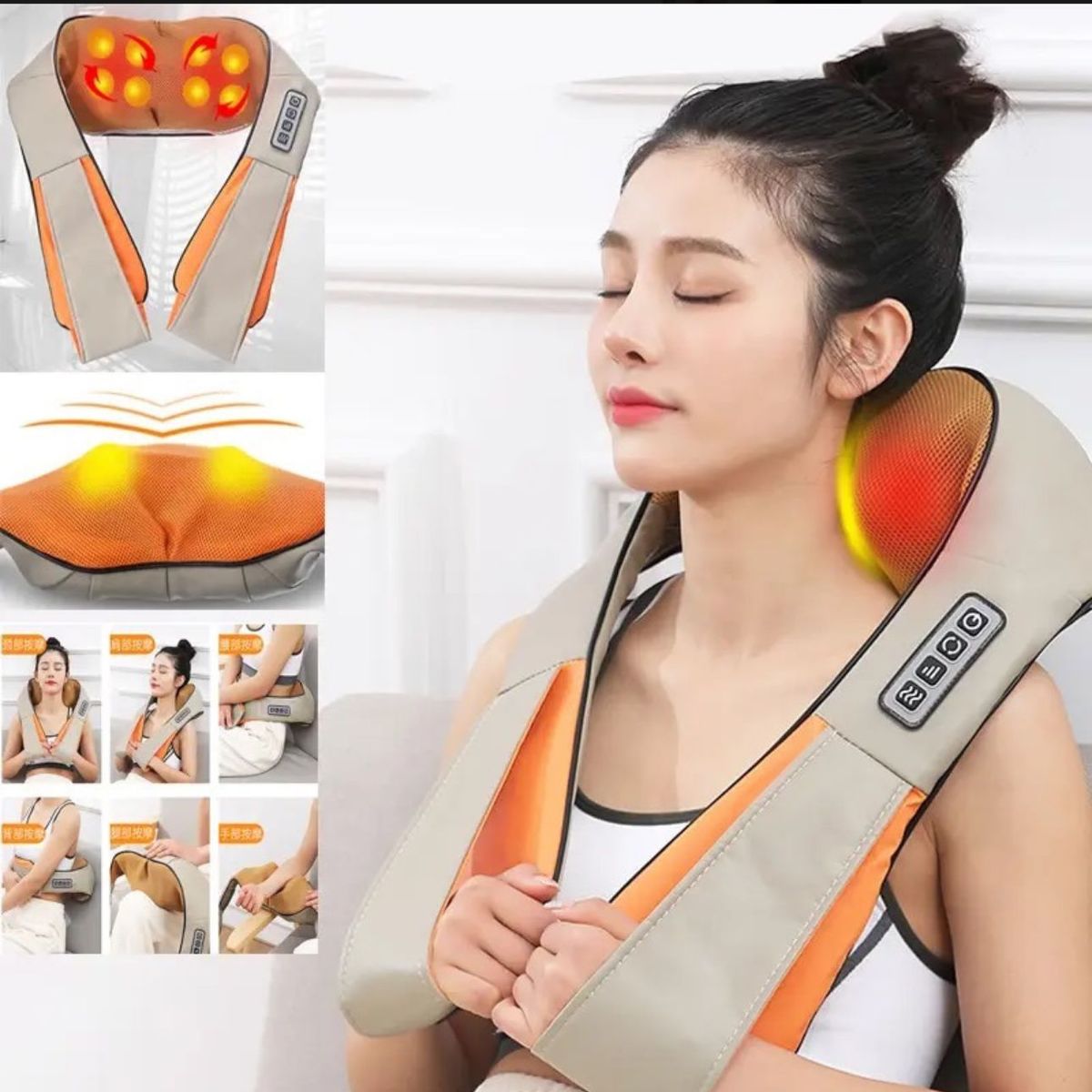 GENERICO - Masajeador eléctrico portátil para todo el cuerpo blanco