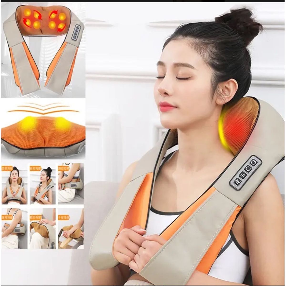 GENERICO - Masajeador eléctrico portátil para todo el cuerpo blanco