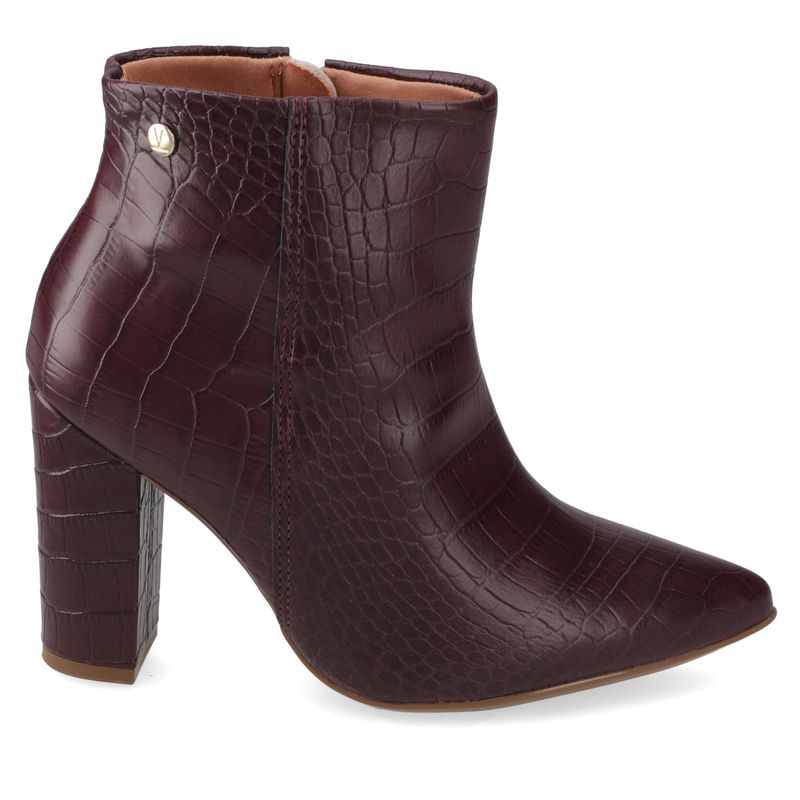 VIZZANO - BOTINES MUJER TACO CUADRADO 10 CM VINO