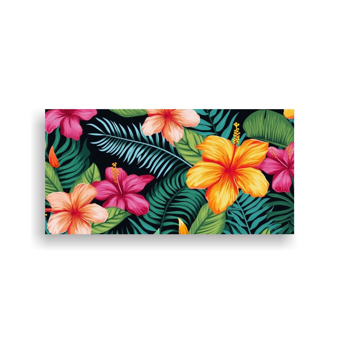 GENERICO - Patrón De Equilibrio Wang Con Flores Tropicales 100x50 Cm