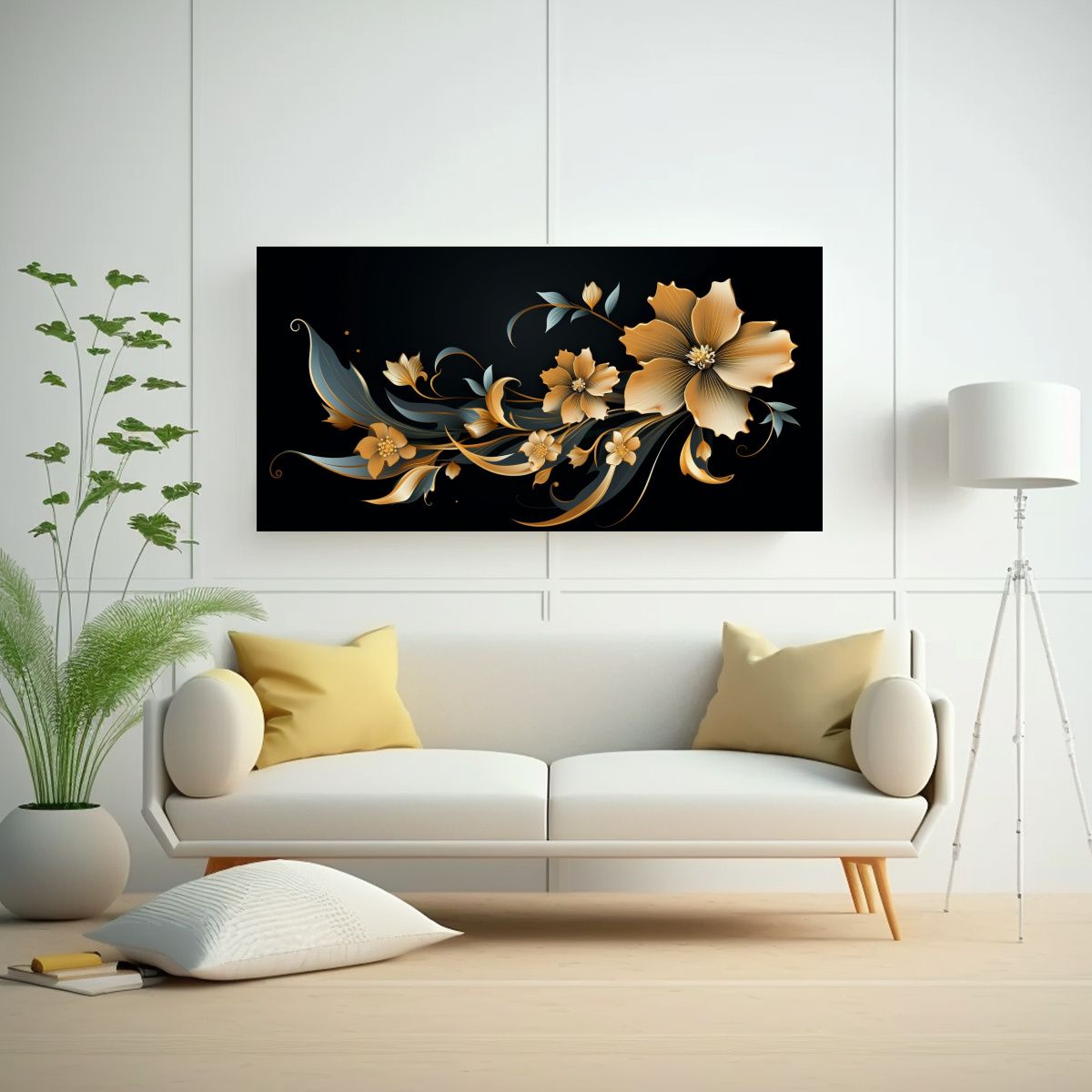 GENERICO - Pinturas Decorativas Arte Vanguardia Adorno Art3D 60x30 Cm