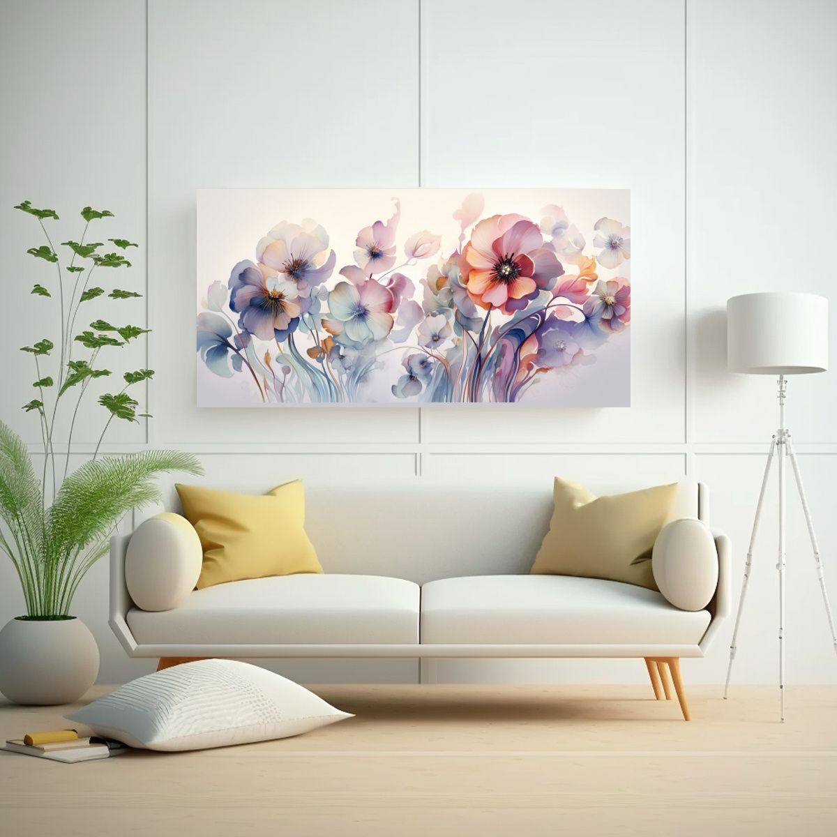 GENERICO - Cuadro Floral Mágico Estilo Místico Hermosa 100x50 Cm