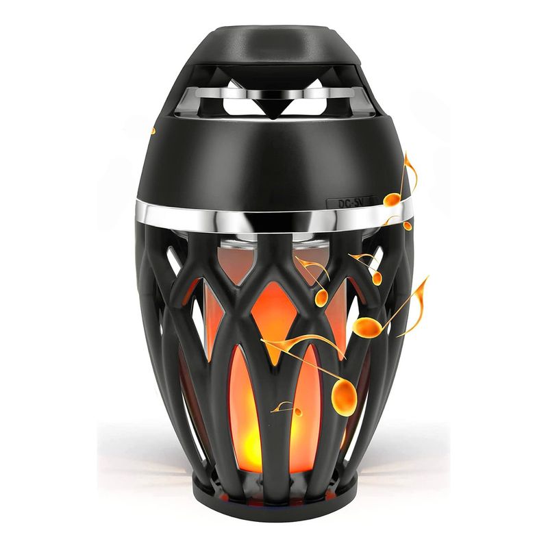 GENERICO - Ip 65 Altavoz Portátil Bluetooth Flame Light Audio Regalo