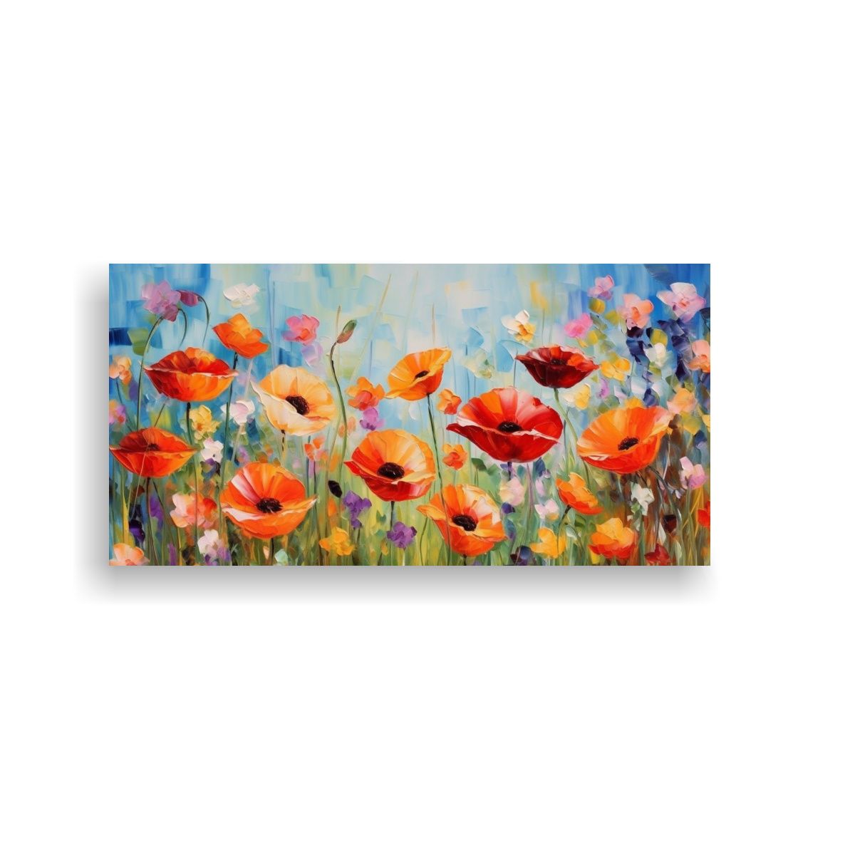 GENERICO - Lienzo Tonos Obra Maestra De Estilo Impasto 80x40 Cm