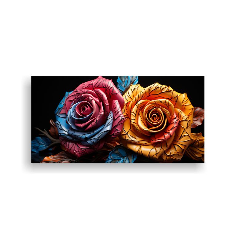 GENERICO - Cuadro único Que Desafía La Diversidad De La 80x40 Cm