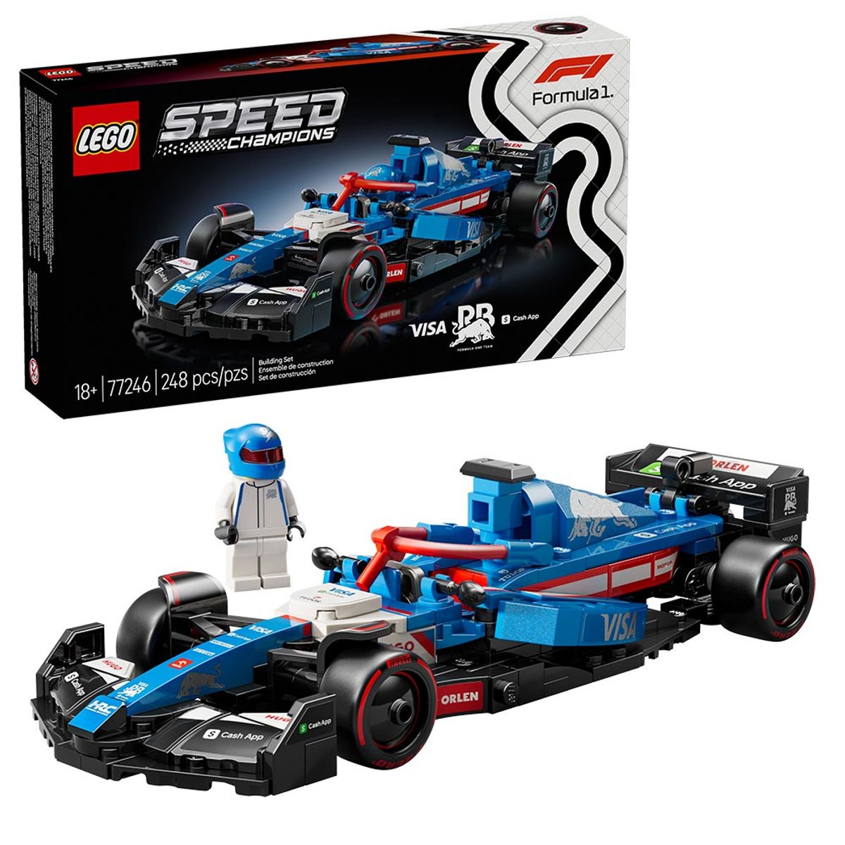 LEGO - LEGO Speed Champions Auto de Carreras Visa Cash App RB VCARB 01 F1 - 77246