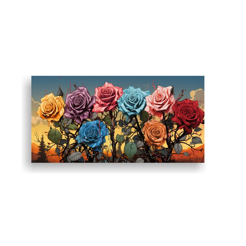 GENERICO - Pinturas Decorativas Que Desafían La Calidez La 80x40 Cm
