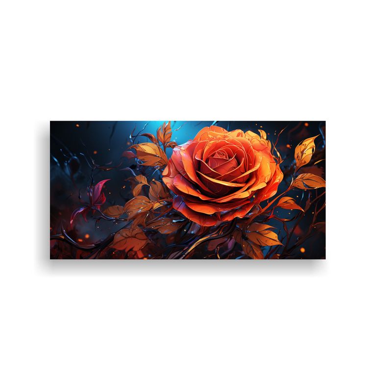 GENERICO - Arte De Pared Espectacular Rosa Exclusiva De 80x40 Cm