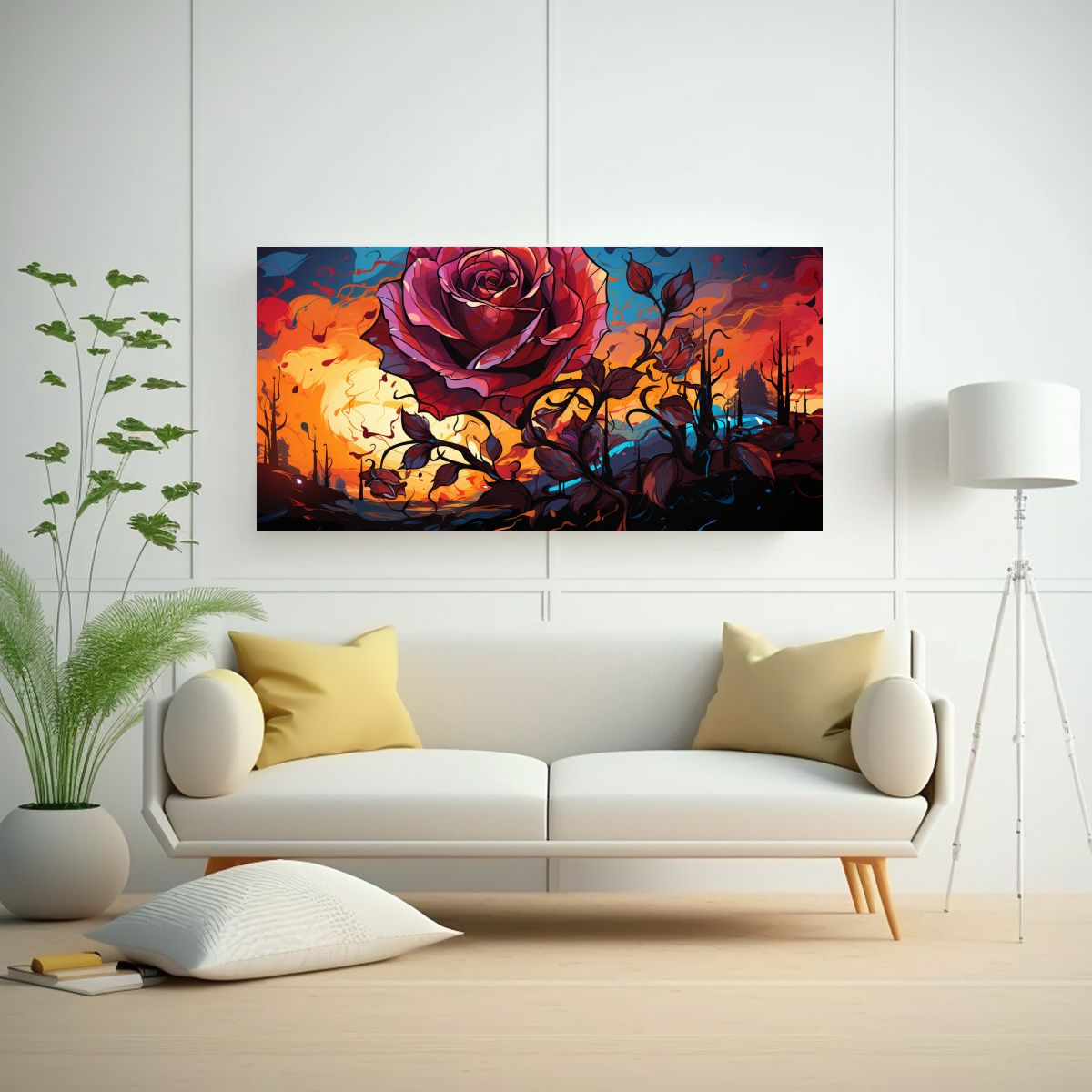 GENERICO - Pintura Decorativa De Arte Gráfico Estilo 60x30 Cm