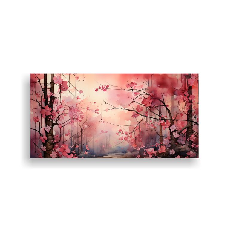 GENERICO - Pintura Decorativa Acuarela Rosa De Sobres En 60x30 Cm
